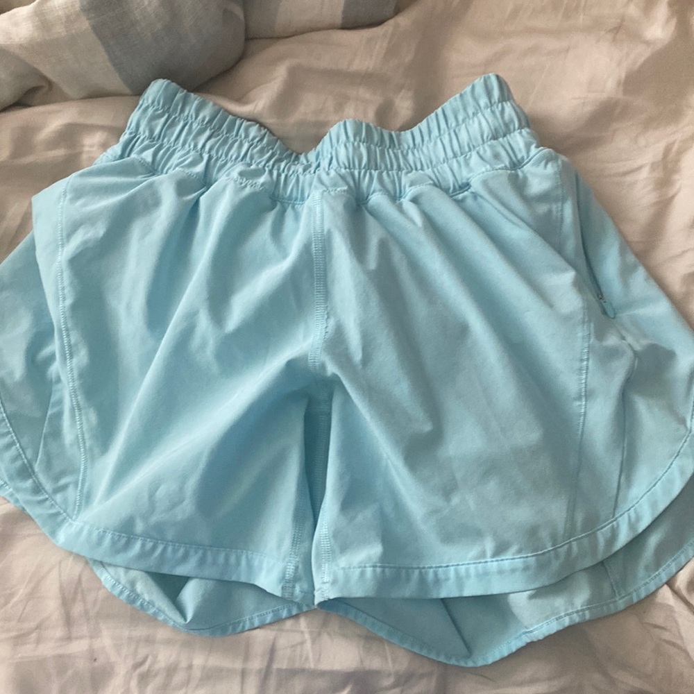 lululemon icing blue shorts 5 inch size 4